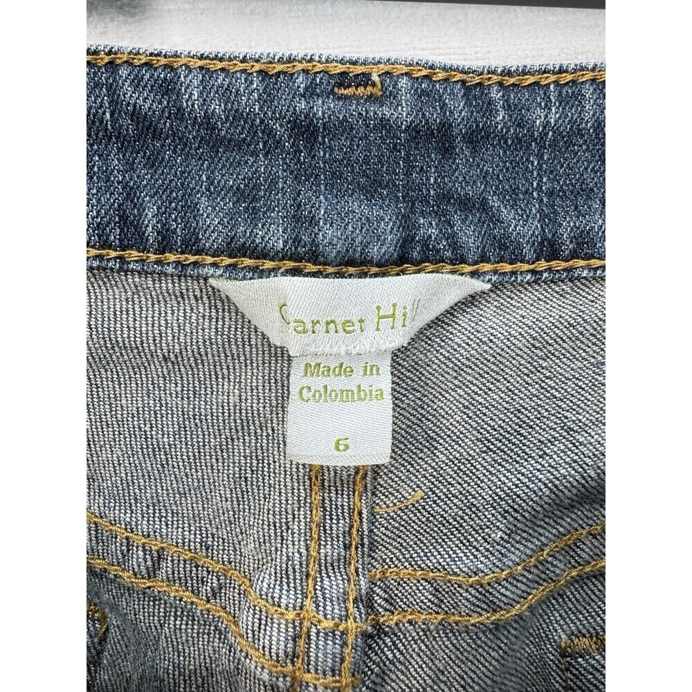 Garnet Hill Signature 5-pocket Slim Jeans Women’s 6 Blue Medium Wash Stretch - Picture 4 of 11